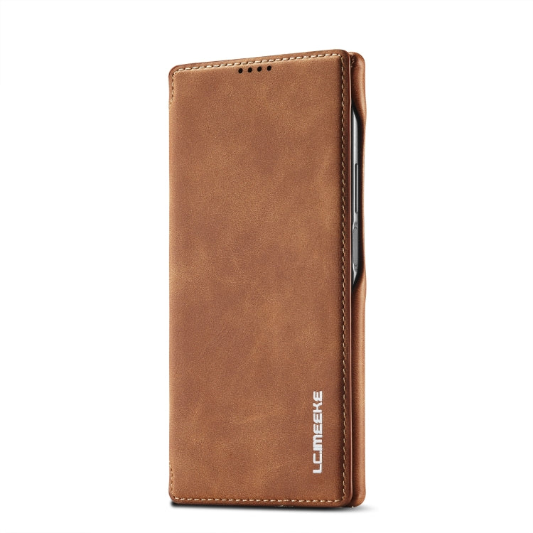 LC.IMEEKE Hon Ancient Series Horizontal Flip Leather Phone Case, For Samsung Galaxy S23 Ultra 5G