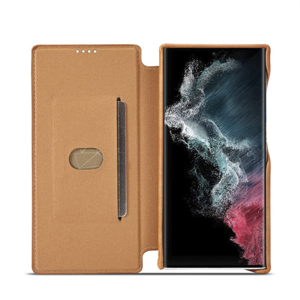 LC.IMEEKE Hon Ancient Series Horizontal Flip Leather Phone Case, For Samsung Galaxy S23 Ultra 5G