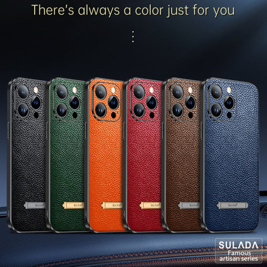 SULADA Invisible Bracket Leather Back Cover Phone Case, For iPhone 14, For iPhone 14 Plus, For iPhone 14 Pro, For iPhone 14 Pro Max