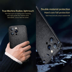 SULADA Invisible Bracket Leather Back Cover Phone Case, For iPhone 14, For iPhone 14 Plus, For iPhone 14 Pro, For iPhone 14 Pro Max