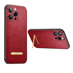 SULADA Invisible Bracket Leather Back Cover Phone Case, For iPhone 14, For iPhone 14 Plus, For iPhone 14 Pro, For iPhone 14 Pro Max