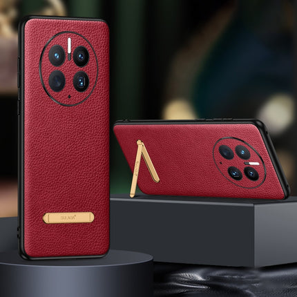 SULADA Invisible Bracket Leather Back Cover Phone Case, For Huawei Mate 40, For Huawei Mate 40 Pro, For Huawei Mate 50, For Huawei Mate 50 Pro