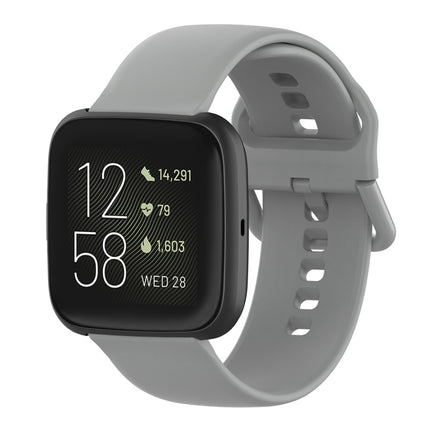 Color Buckle Silicone Wrist Strap Watch Band for Fitbit Versa 2 / Versa / Versa Lite / Blaze, Size: S, Size: L