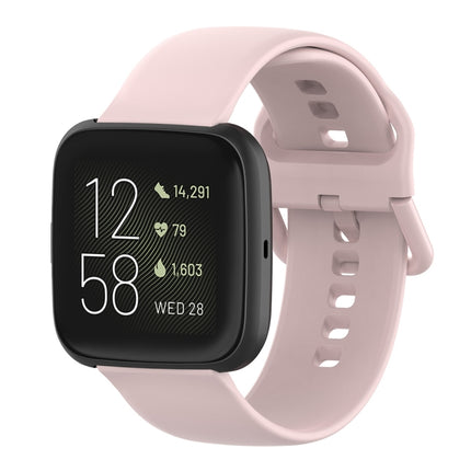 Color Buckle Silicone Wrist Strap Watch Band for Fitbit Versa 2 / Versa / Versa Lite / Blaze, Size: S, Size: L