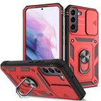 For Samsung Galaxy S22+ 5G / Red+Black
