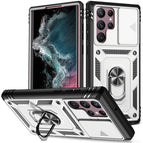For Samsung Galaxy S22 Ultra 5G / White+Black