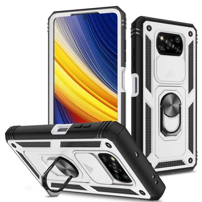 Sliding Camera Cover TPU + PC Phone Case, For Xiaomi Poco X3 NFC