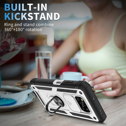 Sliding Camera Cover TPU + PC Phone Case, For Xiaomi Poco X3 NFC
