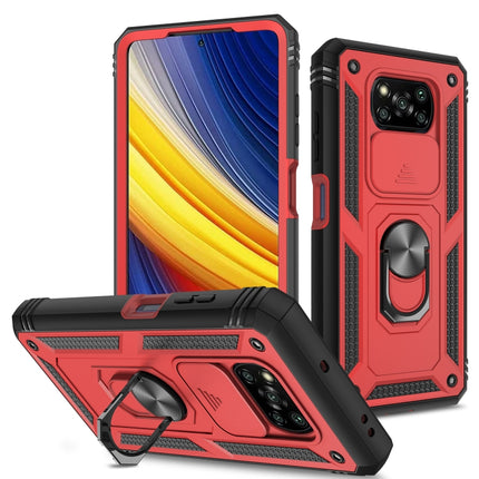 Sliding Camera Cover TPU + PC Phone Case, For Xiaomi Poco X3 NFC