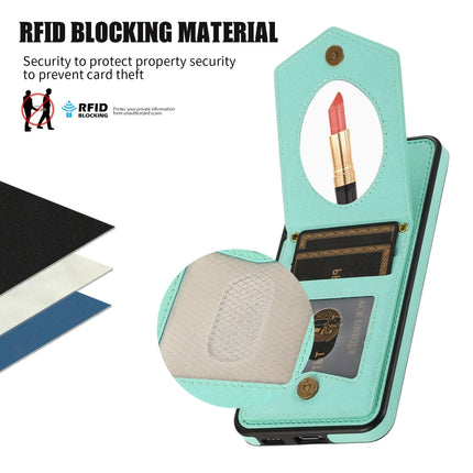 Rhombic Texture RFID Phone Case with Lanyard & Mirror, For Samsung Galaxy A12 5G, For Samsung Galaxy A13 5G / 4G, For Samsung Galaxy A51 4G, For Samsung Galaxy A52 5G / 4G / A52s