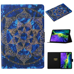 Horizontale Klapphülle aus Leder mit farbigem Zeichenmuster, Halterung und Kartensteckplatz sowie Schlaf-/Weckfunktion, für iPad Pro 11 (2020), für iPad mini 5/4/3/2/1, für iPad 10.2, für iPad Pro 10.5, für iPad Air/Air 2