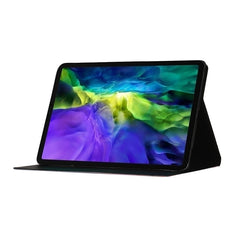 Horizontale Klapphülle aus Leder mit farbigem Zeichenmuster, Halterung und Kartensteckplatz sowie Schlaf-/Weckfunktion, für iPad Pro 11 (2020), für iPad mini 5/4/3/2/1, für iPad 10.2, für iPad Pro 10.5, für iPad Air/Air 2