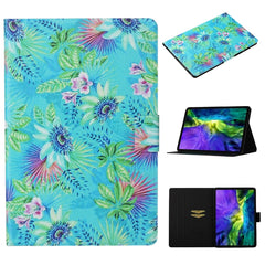 Horizontale Klapphülle aus Leder mit farbigem Zeichenmuster, Halterung und Kartensteckplatz sowie Schlaf-/Weckfunktion, für iPad Pro 11 (2020), für iPad mini 5/4/3/2/1, für iPad 10.2, für iPad Pro 10.5, für iPad Air/Air 2