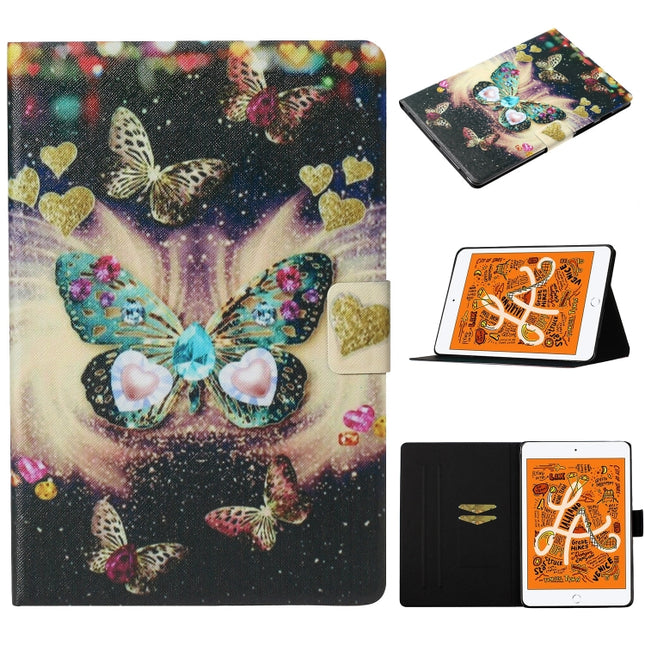 Coloured Drawing Pattern Horizontal Flip Leather Case with Holder & Card Slot & Sleep / Wake-up Function, For iPad Pro 11 (2020), For iPad mini 5 / 4 / 3 / 2 / 1, For iPad 10.2, For iPad Pro 10.5