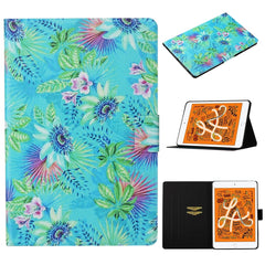 Horizontale Klapphülle aus Leder mit farbigem Zeichenmuster, Halterung und Kartensteckplatz sowie Schlaf-/Weckfunktion, für iPad Pro 11 (2020), für iPad mini 5/4/3/2/1, für iPad 10.2, für iPad Pro 10.5, für iPad Air/Air 2