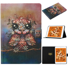 Horizontale Klapphülle aus Leder mit farbigem Zeichenmuster, Halterung und Kartensteckplatz sowie Schlaf-/Weckfunktion, für iPad Pro 11 (2020), für iPad mini 5/4/3/2/1, für iPad 10.2, für iPad Pro 10.5, für iPad Air/Air 2
