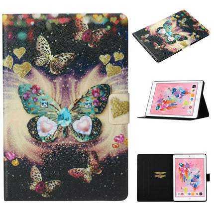 Coloured Drawing Pattern Horizontal Flip Leather Case with Holder & Card Slot & Sleep / Wake-up Function, For iPad Pro 11 (2020), For iPad mini 5 / 4 / 3 / 2 / 1, For iPad 10.2, For iPad Pro 10.5