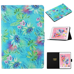 Horizontale Klapphülle aus Leder mit farbigem Zeichenmuster, Halterung und Kartensteckplatz sowie Schlaf-/Weckfunktion, für iPad Pro 11 (2020), für iPad mini 5/4/3/2/1, für iPad 10.2, für iPad Pro 10.5, für iPad Air/Air 2