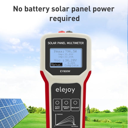 800W Solar Panel Power Supply Multimeter
