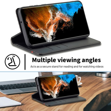 LC.IMEEKE Carbon Fiber PU + TPU Horizontal Flip Leather Phone Case, For Samsung Galaxy S23 5G, For Samsung Galaxy S23+ 5G, For Samsung Galaxy S23 Ultra 5G