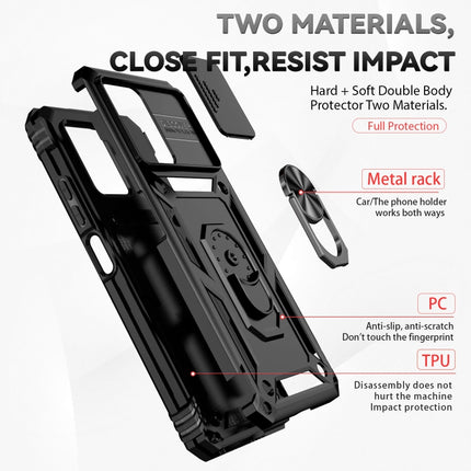 Sliding Camshield Holder Phone Case, For Xiaomi Redmi Note 11T Pro, For Xiaomi 12T/12T Pro/Redmi K50 Ultra, For Motorola Moto G52/G82