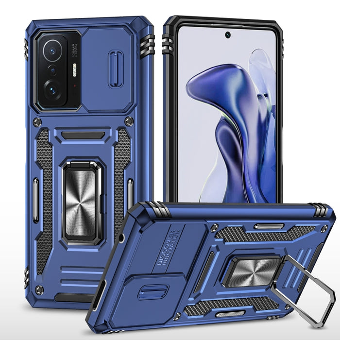 Armor PC + TPU Camera Shield Phone Case, For Xiaomi 11T, For Xiaomi Poco X4 Pro 5G, For Xiaomi Redmi 10, For Xiaomi Redmi 10C