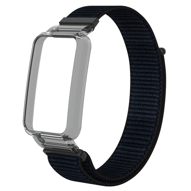 Integrated PC Protective Case + Nylon Loop Watch Band, For Xiaomi Mi Band 7 Pro