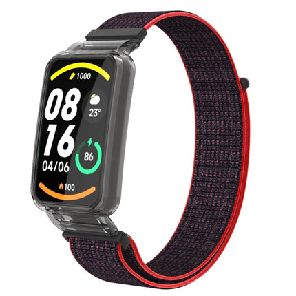Integrated PC Protective Case + Nylon Loop Watch Band, For Xiaomi Mi Band 7 Pro