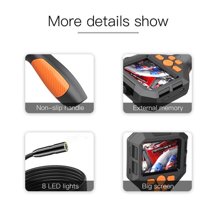 P10 2.8 inch HD Handheld Endoscope with LCD Screen, 8mm 2m, 5.5mm 2m, 3.9mm 2m, 8mm 5m, 5.5mm 5m, 3.9mm 5m, 8mm 10m, 5.5mm 10m, 3.9mm 10m