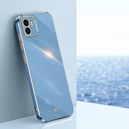 XINLI Straight Edge 6D Electroplate TPU Phone Case, For Samsung Galaxy A03, For Samsung Galaxy A03s, For Samsung Galaxy A50