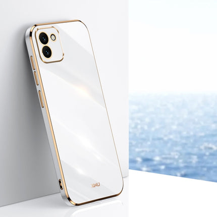 XINLI Straight Edge 6D Electroplate TPU Phone Case, For Samsung Galaxy A03, For Samsung Galaxy A03s, For Samsung Galaxy A50