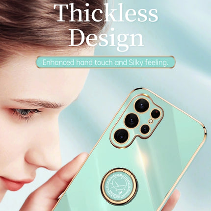 XINLI Straight Edge 6D Electroplate TPU Phone Case with Ring Holder, For Samsung Galaxy S22 Ultra 5G, For Samsung Galaxy Note20, For Samsung Galaxy Note20 Ultra