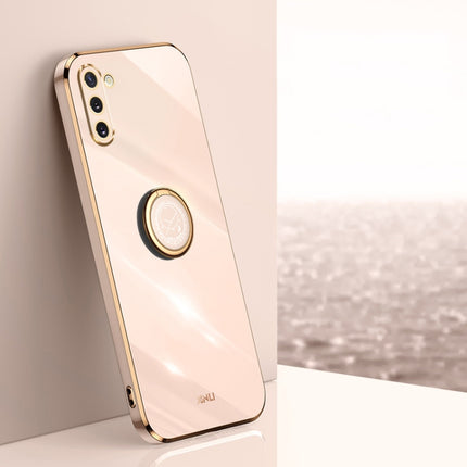 XINLI Straight Edge 6D Electroplate TPU Phone Case with Ring Holder, For Samsung Galaxy Note10, For Samsung Galaxy M53 5G, For Samsung Galaxy M51