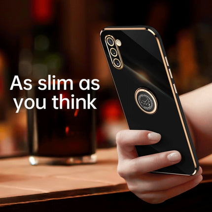 XINLI Straight Edge 6D Electroplate TPU Phone Case with Ring Holder, For Samsung Galaxy Note10, For Samsung Galaxy M53 5G, For Samsung Galaxy M51