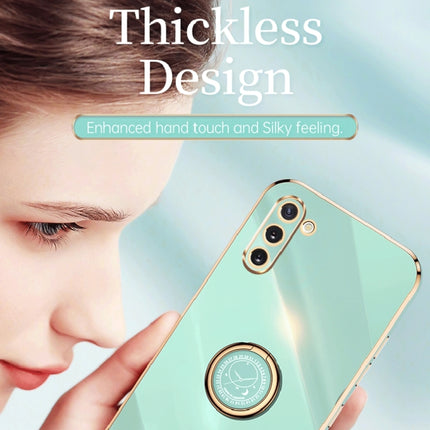 XINLI Straight Edge 6D Electroplate TPU Phone Case with Ring Holder, For Samsung Galaxy Note10, For Samsung Galaxy M53 5G, For Samsung Galaxy M51