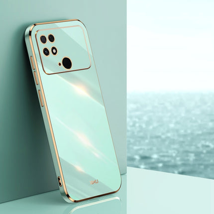 XINLI Straight Edge 6D Electroplate TPU Phone Case, For Xiaomi Poco M4 5G, For Xiaomi Poco M4 Pro, For Xiaomi Poco C40