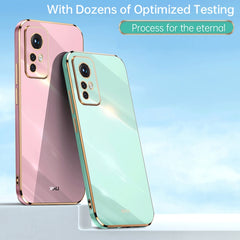 XINLI Straight Edge 6D Electroplate TPU Phone Case