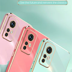 XINLI Straight Edge 6D Electroplate TPU Phone Case