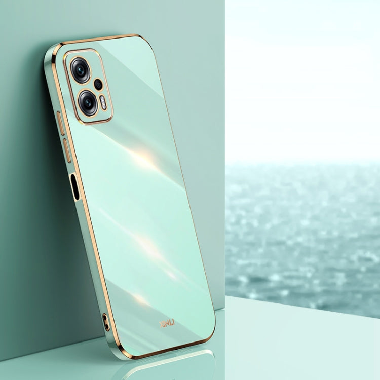 XINLI Straight Edge 6D Electroplate TPU Phone Case