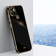 XINLI Straight Edge 6D Electroplate TPU Phone Case, For Xiaomi Redmi A1+, For Xiaomi Redmi 10A, For Xiaomi Redmi 10C