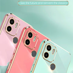 XINLI Straight Edge 6D Electroplate TPU Phone Case, For Xiaomi Redmi A1+, For Xiaomi Redmi 10A, For Xiaomi Redmi 10C