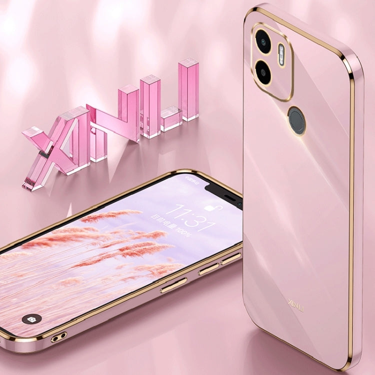 XINLI Straight Edge 6D Electroplate TPU Phone Case, For Xiaomi Redmi A1+, For Xiaomi Redmi 10A, For Xiaomi Redmi 10C
