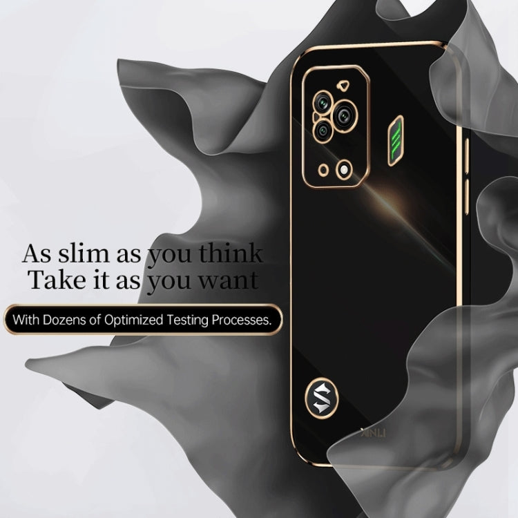 XINLI Straight Edge 6D Electroplate TPU Phone Case, For Xiaomi Black Shark 5, For Xiaomi Black Shark 5 Pro