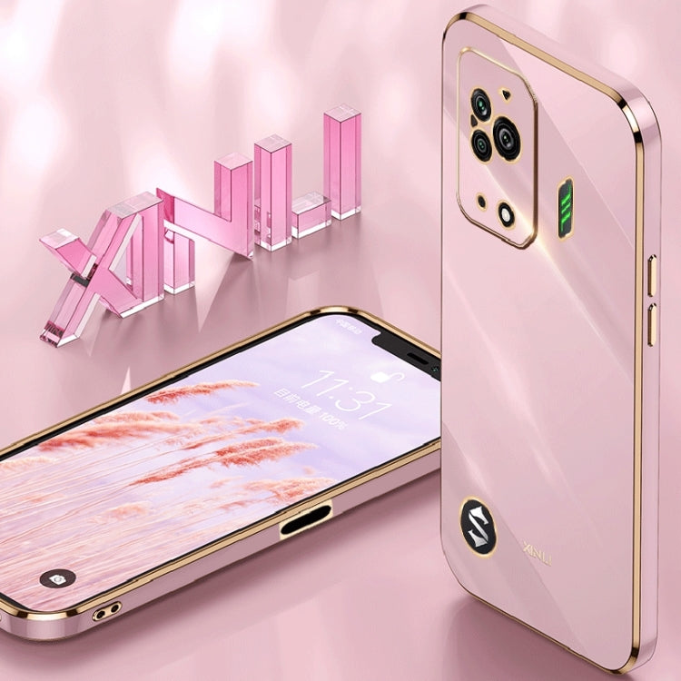 XINLI Straight Edge 6D Electroplate TPU Phone Case, For Xiaomi Black Shark 5, For Xiaomi Black Shark 5 Pro