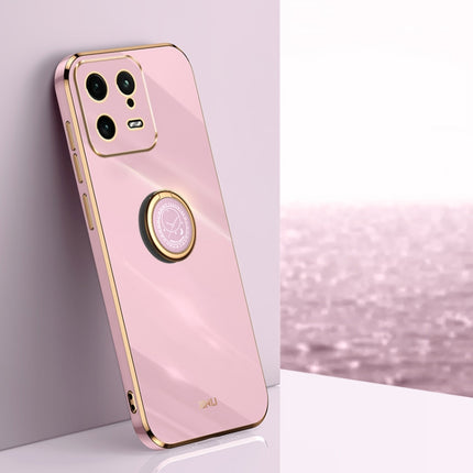 XINLI Straight Edge 6D Electroplate TPU Phone Case with Ring Holder, For Xiaomi Poco X4 Pro 5G, For Xiaomi Civi 2, For Xiaomi 13