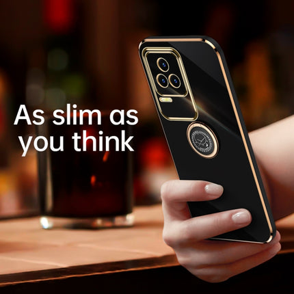 XINLI Straight Edge 6D Electroplate TPU Phone Case with Ring Holder, For Xiaomi Redmi K50 Pro, For Xiaomi Redmi K50 Gaming, For Xiaomi Redmi A1 4G