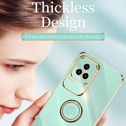 XINLI Straight Edge 6D Electroplate TPU Phone Case with Ring Holder, For Xiaomi Redmi K50 Pro, For Xiaomi Redmi K50 Gaming, For Xiaomi Redmi A1 4G