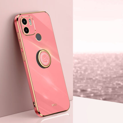 XINLI Straight Edge 6D Electroplate TPU Phone Case with Ring Holder, For Xiaomi Redmi A1+, For Xiaomi Redmi 10A, For Xiaomi Redmi 10C