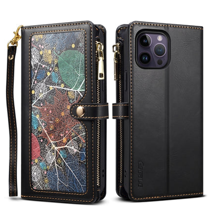 ESEBLE Star Series Lanyard Zipper Wallet RFID Leather Case, For iPhone 14 Pro Max, For iPhone 14 Pro, For iPhone 14, For iPhone 14 Plus, For iPhone 13 Pro Max, For iPhone 13 Pro, For iPhone 13, For iPhone 12 Pro Max