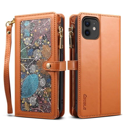 ESEBLE Star Series Lanyard Zipper Wallet RFID Leather Case, For iPhone 12 Pro, For iPhone 12, For iPhone 11 Pro Max, For iPhone 11 Pro, For iPhone 11, For iPhone SE 2022 / SE 2020 / 8 / 7, For iPhone XS Max, For iPhone XS / X